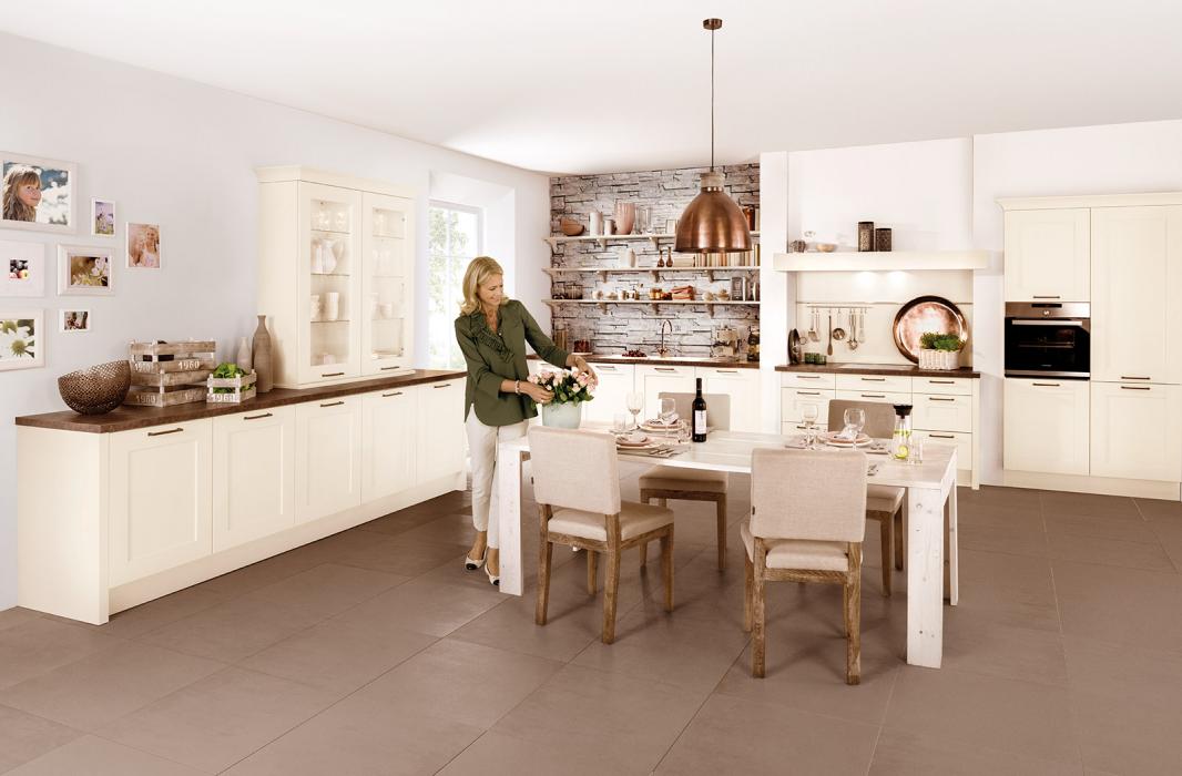 Элитная кухня Haecker Oxford - Esche Repro magnolie  - фото