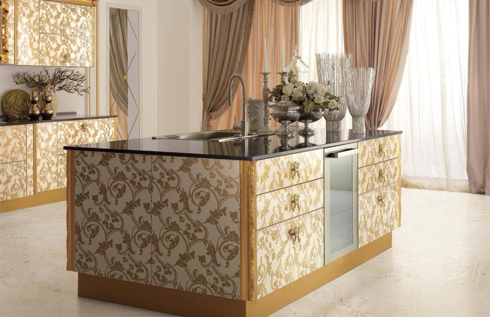 Барокко в кухонной мебели, воплощение Италии Majestic.
